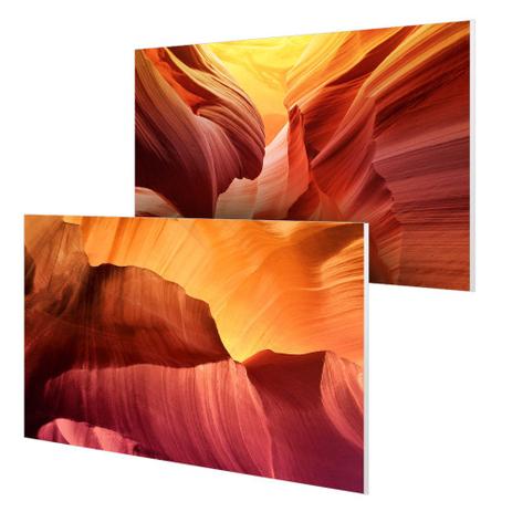 Kit com 2 placas decorativas 28x40cm cada - Grand Canyon Laranja - Galeria quadros é boa?
