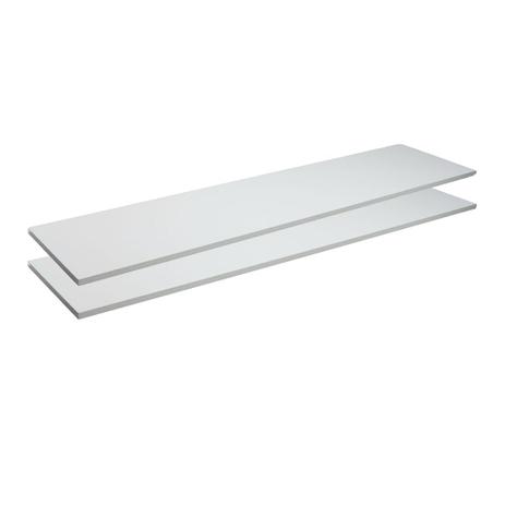 Kit com 2 Prateleiras Borda Reta sem Suporte MDP 30x120x1,5cm - Primolar é boa?