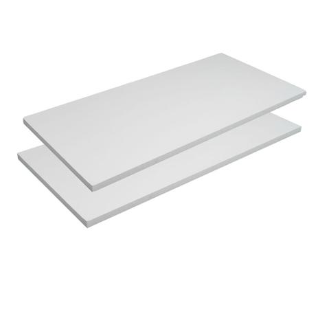 Kit com 2 Prateleiras Borda Reta sem Suporte MDP 30x60x1,5cm - Primolar Menor preço em Kit com 2 Prateleiras Borda Reta sem Suporte MDP 30x60x1,5cm - Primolar
