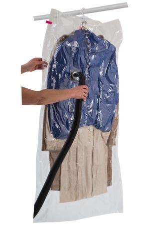 Kit com 2 Sacos Herméticos Organizadores de Roupas a Vácuo AspiSpace 105x70 e 145x70cm - Compactor Menor preço em Kit com 2 Sacos Herméticos Organizadores de Roupas a Vácuo AspiSpace 105x70 e 145x70cm - Compactor