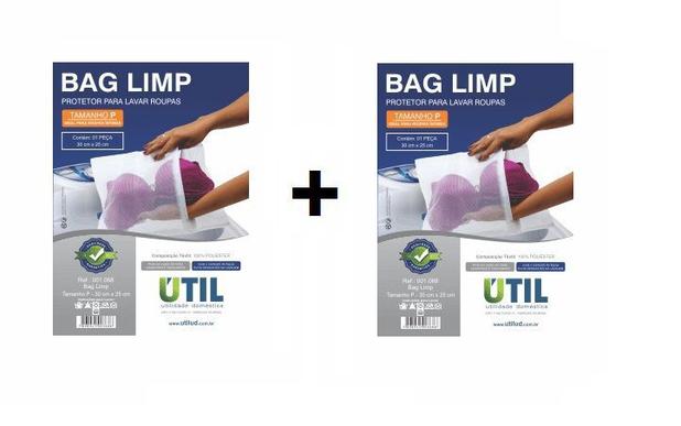 Kit com 2 sacos para lavar roupas bag limp tamanho p - Util utilidas domesticas Menor preço em Kit com 2 sacos para lavar roupas bag limp tamanho p - Util utilidas domesticas