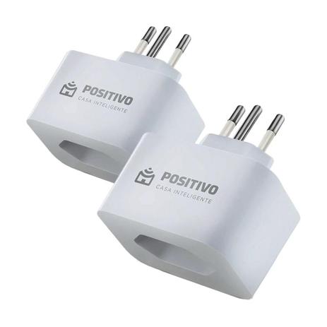 Kit Com 2 Smart Plug Wi-Fi Positivo Casa Inteligente Menor preço em Kit Com 2 Smart Plug Wi-Fi Positivo Casa Inteligente