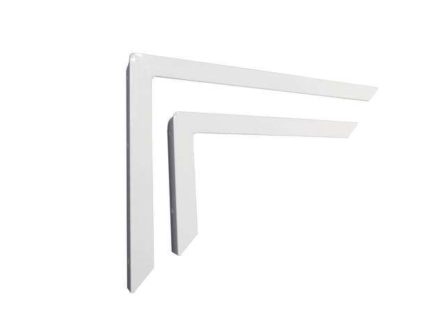 Kit com 2 Suporte Cantoneira de Aço 30cm Branco - Pia Balcão - Primetech Menor preço em Kit com 2 Suporte Cantoneira de Aço 30cm Branco - Pia Balcão - Primetech