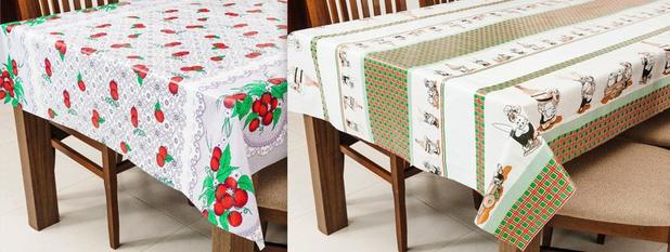 Kit com 2 Toalhas de Mesa Retangular Plástica Térmica 140x210m - Casa new Menor preço em Kit com 2 Toalhas de Mesa Retangular Plástica Térmica 140x210m - Casa new