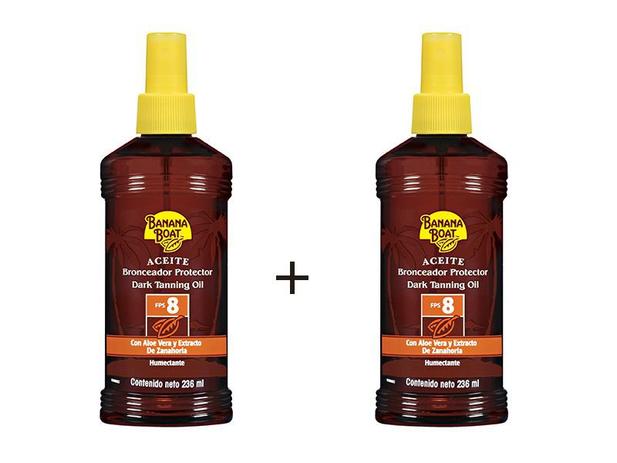 Kit com 2 unidades Bronzeador Protetor solar 8 fps Banana Boat Spray 236ml é boa?
