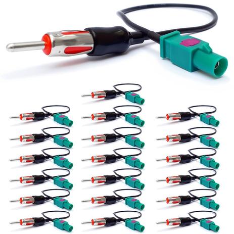 Kit com 20 Adaptadores De Antena Amplificada Macho Audi BMW Citroen Ford GM Renault VW - Outras marcas Menor preço em Kit com 20 Adaptadores De Antena Amplificada Macho Audi BMW Citroen Ford GM Renault VW - Outras marcas