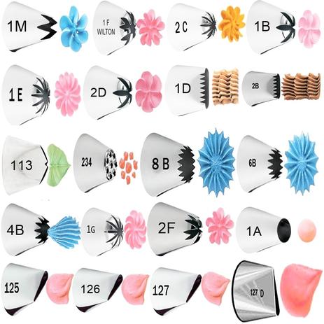 Kit Com 20 Bicos Profissionais Grandes Sem Emendas Wilton é ruim? Kit Com 20 Bicos Profissionais Grandes Sem Emendas Wilton é boa?