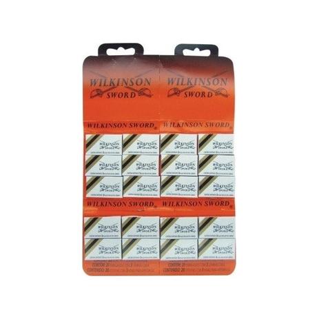 Kit com 20 Caixinha Lâmina de Barbear Wilkinson Inox c/ 3 unidades Menor preço em Kit com 20 Caixinha Lâmina de Barbear Wilkinson Inox c/ 3 unidades
