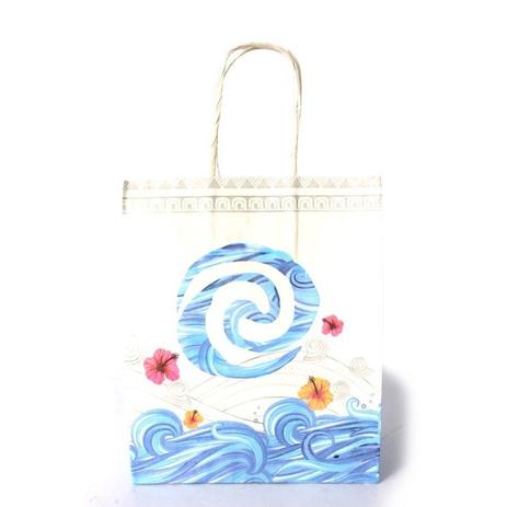 Menor preço em Kit Com 20 Sacola De Papel Kraft Moana - Aluá festas