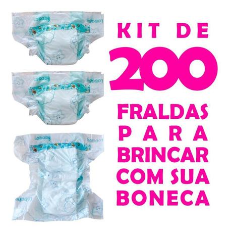Kit Com 0 Mini Fraldas Para Boneca Tipo Bebe Reborn Oferta Roupa De Boneca Magazine Luiza