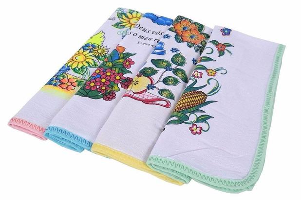 Kit Com 24 Pano De Prato Atacado Com Viés Encopa Menor preço em Kit Com 24 Pano De Prato Atacado Com Viés Encopa