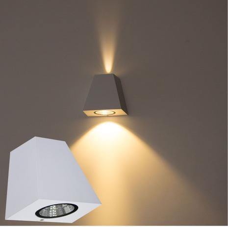 Kit com 3 Arandelas Led 10w Branca Efeito 2 Fachos Alumínio Blindada St9824 - Starlumen Menor preço em Kit com 3 Arandelas Led 10w Branca Efeito 2 Fachos Alumínio Blindada St9824 - Starlumen