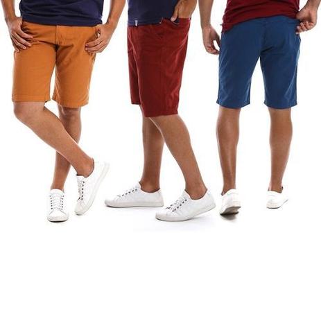 bermudas masculinas de brim