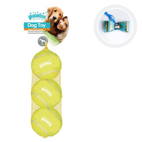 Kit com 3 Bolas c/ Apito - Ganhe 1 Gravatinha p/ cão Pawise Menor preço em Kit com 3 Bolas c/ Apito - Ganhe 1 Gravatinha p/ cão Pawise