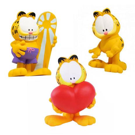 Kit Com 3 Bonecos De Apertar Para Bebe Garfield Surfista Coracao La Toy No Magalu Magazine Luiza