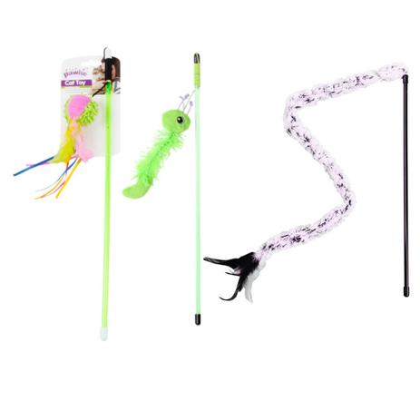 Kit com 3 Brinquedos Varinhas para gato Pawise é boa?