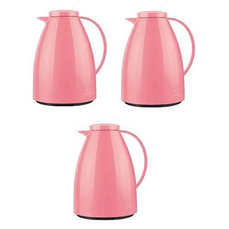 Kit com 3 Bules Termicos Viena 750ML BLUSH Invicta Menor preço em Kit com 3 Bules Termicos Viena 750ML BLUSH Invicta
