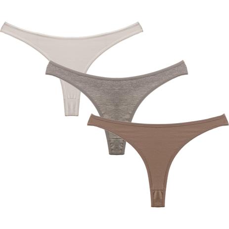 Kit com 3 Calcinhas Tanga Fio Dental - Mel é ruim? Kit com 3 Calcinhas Tanga Fio Dental - Mel é boa?