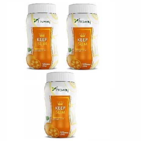 kit com 3 Chá Keep Slim Tangerina - 100g - Fitoway Menor preço em kit com 3 Chá Keep Slim Tangerina - 100g - Fitoway