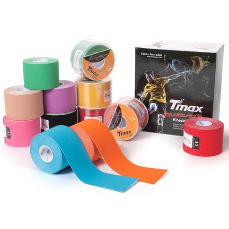 Kit com 3 Fitas Kinesio Adesivas Kinesiology Taping 5m para Reabilitação Muscular - Tmax Menor preço em Kit com 3 Fitas Kinesio Adesivas Kinesiology Taping 5m para Reabilitação Muscular - Tmax