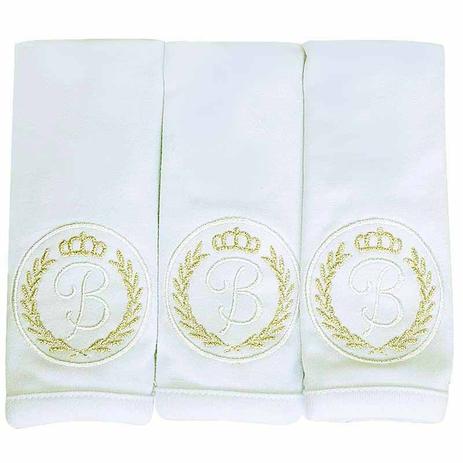 Kit com 3 fraldinhas de boca em malha Clássico - Classic for Baby Menor preço em Kit com 3 fraldinhas de boca em malha Clássico - Classic for Baby