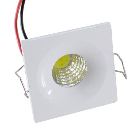 kit com 3 mini spot led 3w embutir rente quadrado branco frio 6000K st487 - Starlumen Menor preço em kit com 3 mini spot led 3w embutir rente quadrado branco frio 6000K st487 - Starlumen