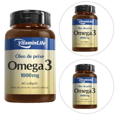 Kit com 3 - Omega 3 1000mg - 60 cápsulas - VitaminLife é boa?