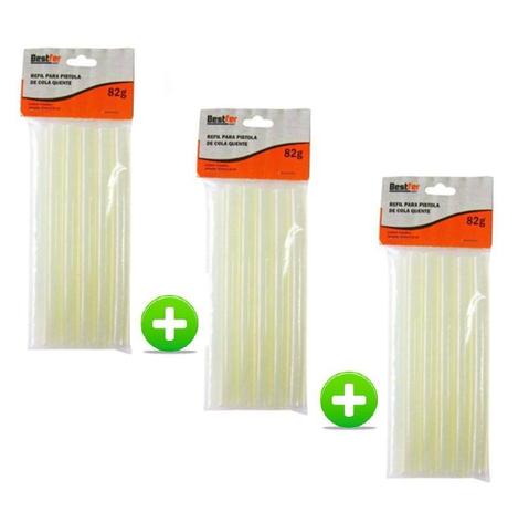 Kit com 3 pacotes  82gr refil de cola quente -11mm x 15cm - Rio chens é boa?