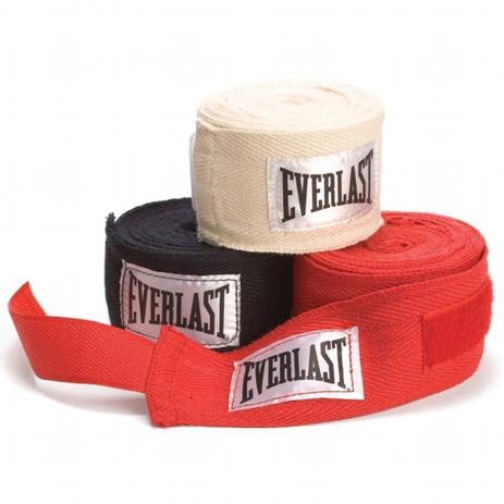 Kit com 3 Pares Bandagem 2,74 Metros Cada - Everlast Menor preço em Kit com 3 Pares Bandagem 2,74 Metros Cada - Everlast