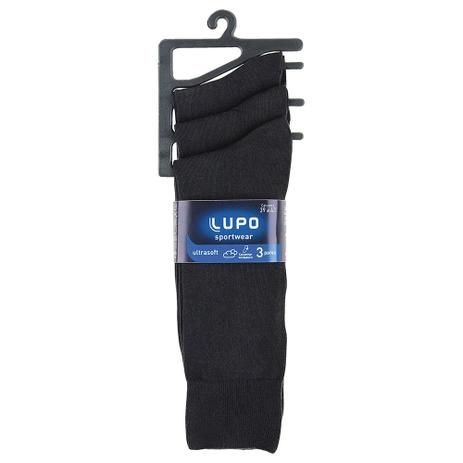 Kit Com 3 Pares De Meias Sportwear Algodão Lupo- Preta 1725 Menor preço em Kit Com 3 Pares De Meias Sportwear Algodão Lupo- Preta 1725