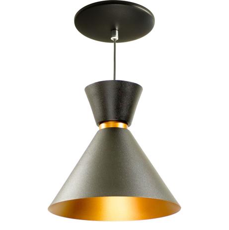 kit com 3 Pendente Lustre Berlin Preto em Alumínio 23cm p/ Balcão Mesa St736 - Starlumen Menor preço em kit com 3 Pendente Lustre Berlin Preto em Alumínio 23cm p/ Balcão Mesa St736 - Starlumen