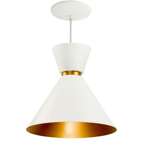 Kit com 3 Pendentes Lustre Berlin Branco em Alumínio 23cm p/ Balcão Mesa St736 - Starlumen Menor preço em Kit com 3 Pendentes Lustre Berlin Branco em Alumínio 23cm p/ Balcão Mesa St736 - Starlumen