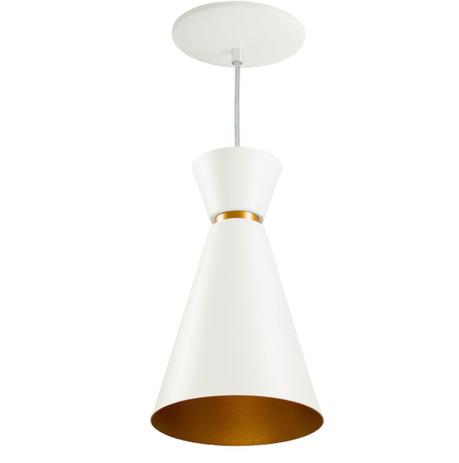 Kit com 3 Pendentes Lustre Pequim Cone em Alumínio 31cm Branco p/ Balcão Mesa St436 - Starlumen Menor preço em Kit com 3 Pendentes Lustre Pequim Cone em Alumínio 31cm Branco p/ Balcão Mesa St436 - Starlumen