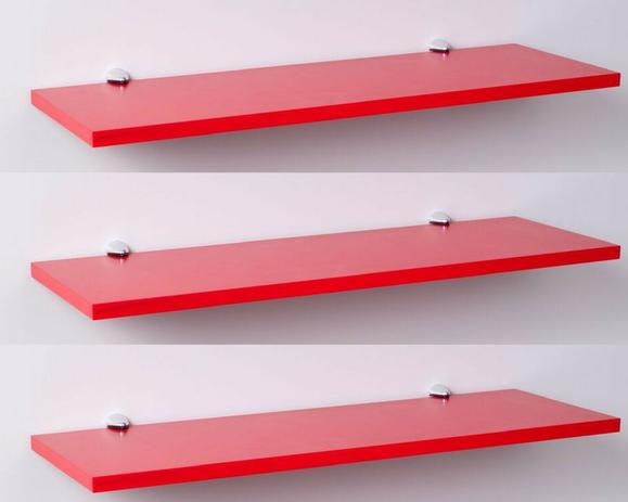 Kit com 3 Prateleiras 40cm x 20 cm Vermelhas com Fixação Suporte Tucanos - Pontto lar Menor preço em Kit com 3 Prateleiras 40cm x 20 cm Vermelhas com Fixação Suporte Tucanos - Pontto lar