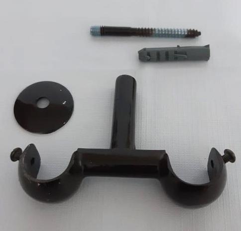 Kit com 3 Suporte de Teto Duplo para Varão Utilimark Menor preço em Kit com 3 Suporte de Teto Duplo para Varão Utilimark