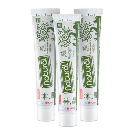 Kit com 3 Unidades da Pasta Dental Natural Contente Camomila 80g Orgânico Natural Menor preço em Kit com 3 Unidades da Pasta Dental Natural Contente Camomila 80g Orgânico Natural