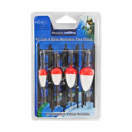 Kit com 4 Boias Montadas com Anzol e Chumbo para Pesca Western PSC-01 é boa?