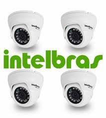 Kit com 4 câmeras intelbras multi hd dome vhd 1010d Menor preço em Kit com 4 câmeras intelbras multi hd dome vhd 1010d