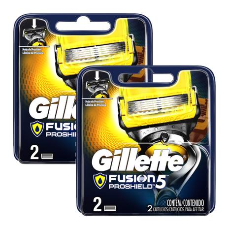 Kit com 4 Cargas Gillette Fusion Proshield Menor preço em Kit com 4 Cargas Gillette Fusion Proshield