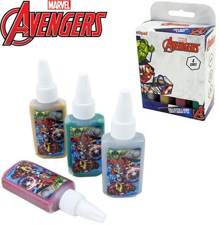 Kit com 4 colas glitter colors  vingadores/avengers - Etipel é boa?