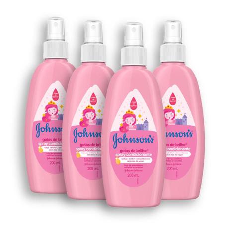 Kit com 4 Cremes para Pentear JOHNSONS Baby Gotas de Brilho 200ml - Johnsons Menor preço em Kit com 4 Cremes para Pentear JOHNSONS Baby Gotas de Brilho 200ml - Johnsons
