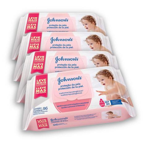 Kit com 4 Lenços Umedecidos JOHNSONS Baby Extra Cuidado 96 unidades - Johnsons é ruim? Kit com 4 Lenços Umedecidos JOHNSONS Baby Extra Cuidado 96 unidades - Johnsons é boa?