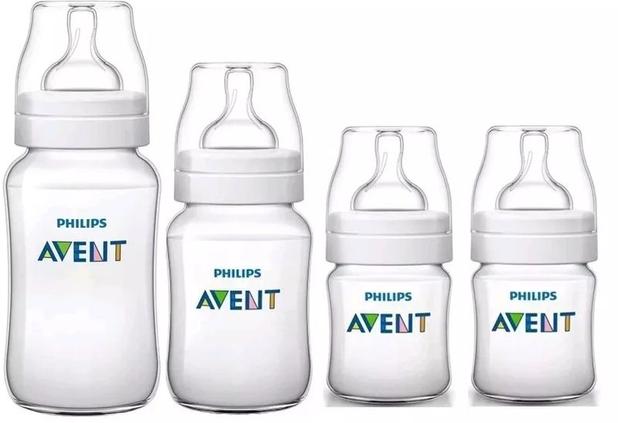 Kit Com 4 Mamadeira Avent Classica De 0m A 6 M Transparente - Philips avent Menor preço em Kit Com 4 Mamadeira Avent Classica De 0m A 6 M Transparente - Philips avent