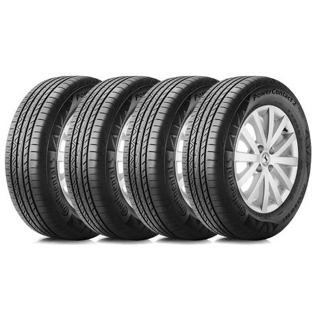 Kit com 4 Pneus Continental 205/60 R16 POWERCONTACT 2 92H Menor preço em Kit com 4 Pneus Continental 205/60 R16 POWERCONTACT 2 92H