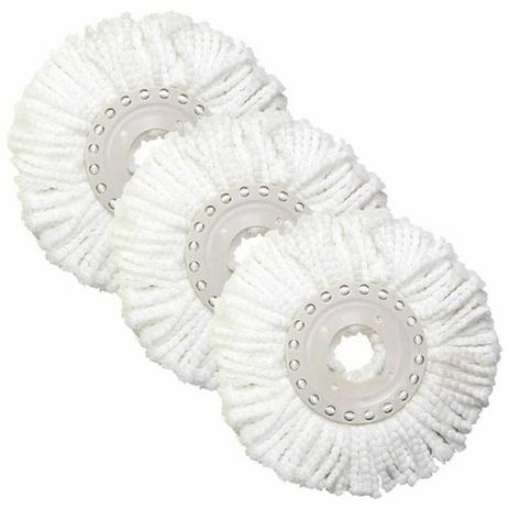 Kit com 4 Refil Para Esfregão Mop Limpeza Pratica - Top Total Menor preço em Kit com 4 Refil Para Esfregão Mop Limpeza Pratica - Top Total