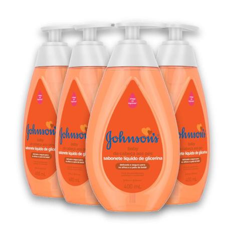 Kit com 4 Sabonete Líquido JOHNSON - Johnson'S Menor preço em Kit com 4 Sabonete Líquido JOHNSON - Johnson'S