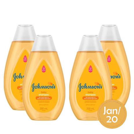 Kit com 4 Shampoos Johnson's Baby Regular Menor preço em Kit com 4 Shampoos Johnson's Baby Regular