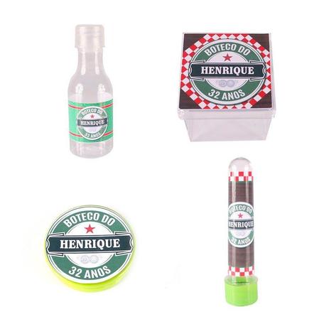 Kit Com 40 Lembrancinhas Personalizadas Boteco Heineken - Aluá festas Menor preço em Kit Com 40 Lembrancinhas Personalizadas Boteco Heineken - Aluá festas