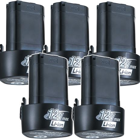 Kit Com 5 Baterias 12V Íon de Lítio BL1014 - 196338-0 - Makita Menor preço em Kit Com 5 Baterias 12V Íon de Lítio BL1014 - 196338-0 - Makita