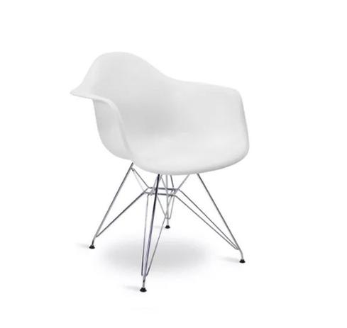 Kit com 5 Cadeiras Eames DAR Branca MK-968 - Makkon Menor preço em Kit com 5 Cadeiras Eames DAR Branca MK-968 - Makkon